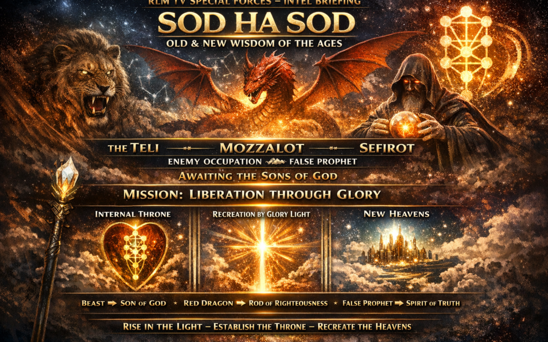 The Teli, Mozzalot, and Sefirot remain in a state of suspension, awaiting the Sons of God