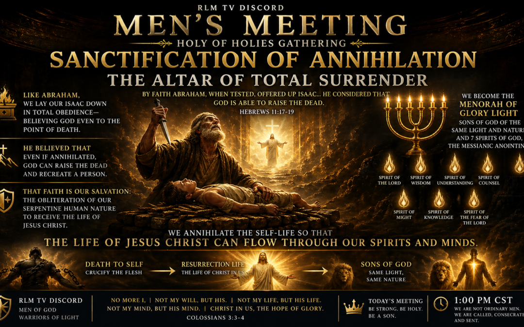 🔥 RLM TV Men’s Meeting Dedication