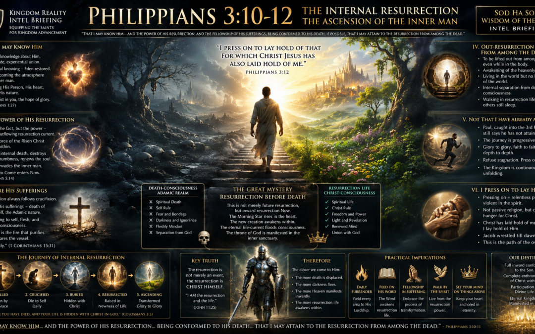 The Internal Resurrection and the Ascension of the Inner Man